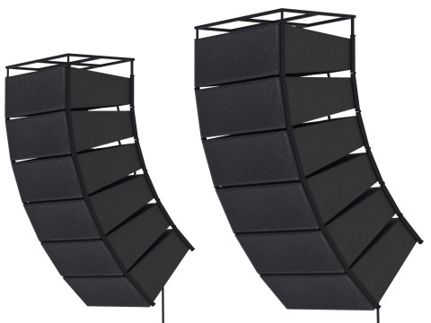 Układ linii głośnikowych C Model 3D