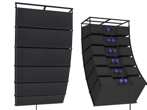 Układ linii głośnikowych C Model 3D