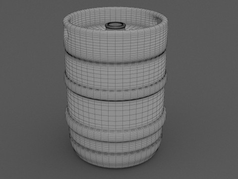 Beczka piwa Model 3D
