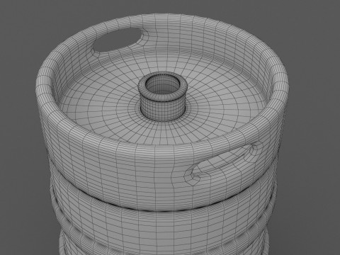 Beczka piwa Model 3D