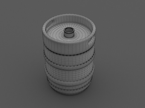 Beczka piwa Model 3D
