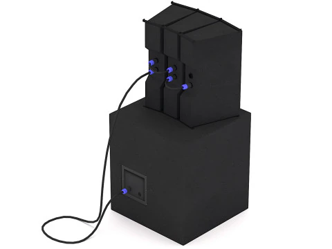 PA Speakers 3D Model