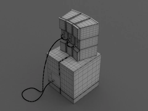 PA Speakers 3D Model
