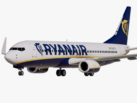 Boeing 737-800 de Ryanair Modèle 3D