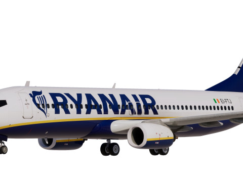 Ryanair Boeing 737-800 Model 3D