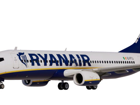Ryanair Boeing 737-800 3D Model