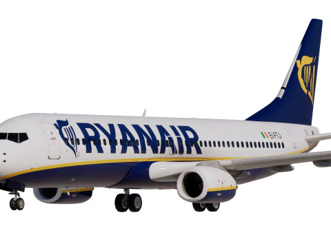 Ryanair Boeing 737-800 3D Model