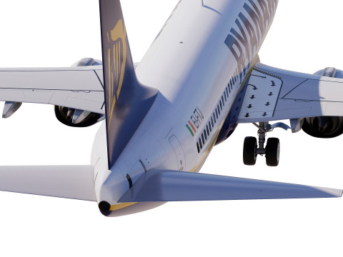 Ryanair Boeing 737-800 Model 3D