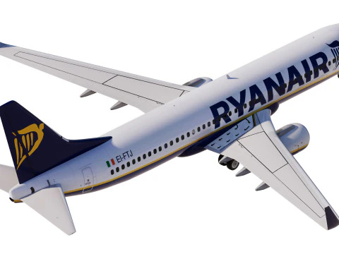 Ryanair Boeing 737-800 3D Model