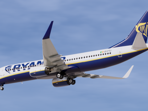 Ryanair Boeing 737-800 Model 3D