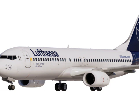 Lufthansa Boeing 737-800 3D Model