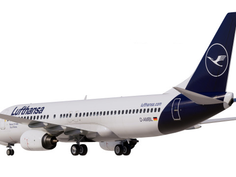 Lufthansa Boeing 737-800 Model 3D