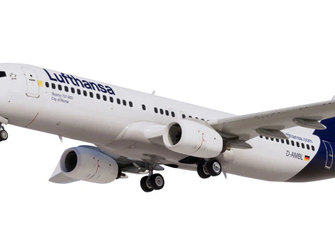 Lufthansa Boeing 737-800 3D Model