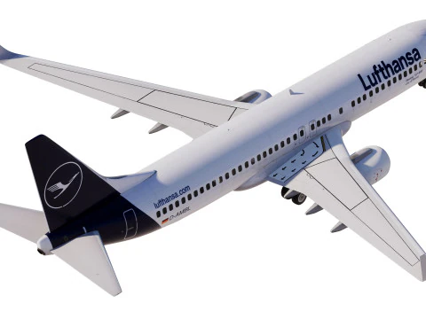 Lufthansa Boeing 737-800 3D Model