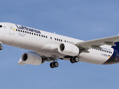 Lufthansa Boeing 737-800 3D Model