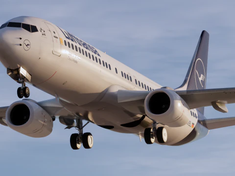 Lufthansa Boeing 737-800 3D Model