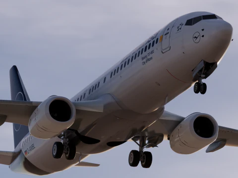 Lufthansa Boeing 737-800 3D Model