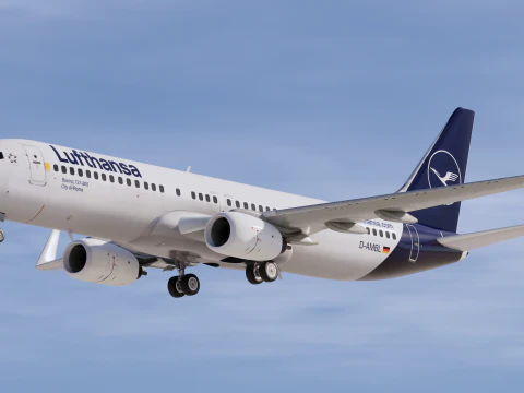 Lufthansa Boeing 737-800 3D Model