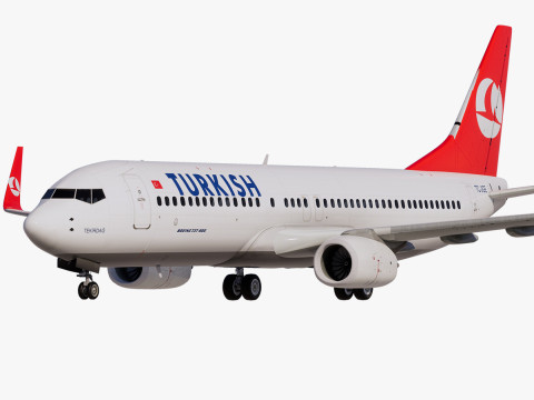Boeing 737-800 de Turkish Airlines Modèle 3D