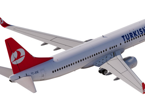 Turkish Airlines Boeing 737-800 3D Modell