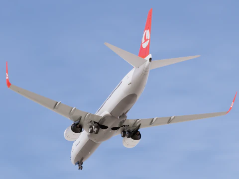 Turkish Airlines Boeing 737-800 3D Model