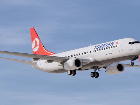 Turkish Airlines Boeing 737-800 3D Model