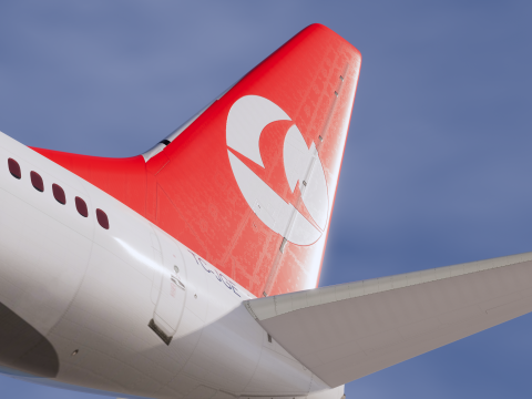 Turkish Airlines Boeing 737-800 3D Modell