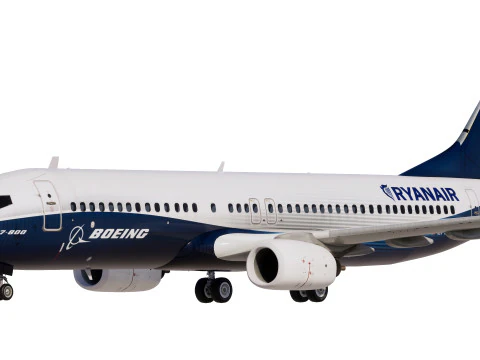 Ryanair Boeing House 737-800 3D Model