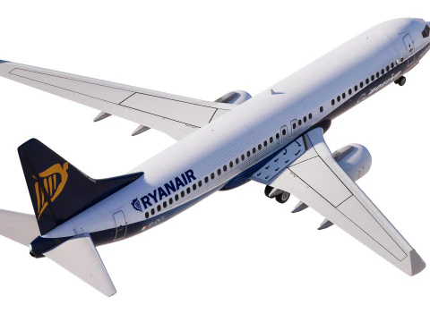 Ryanair Boeing House 737-800 3D Model
