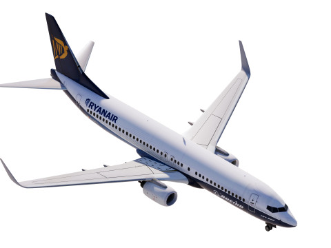 ライアンエアー ボーイング ハウス 737-800 3Dモデル