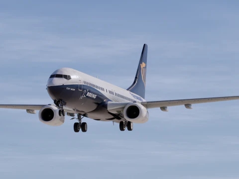 Ryanair Boeing House 737-800 3D Model