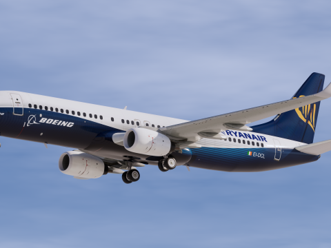 ライアンエアー ボーイング ハウス 737-800 3Dモデル