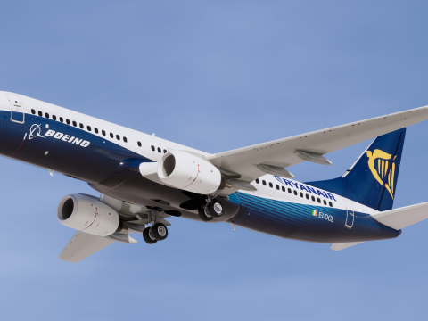 ライアンエアー ボーイング ハウス 737-800 3Dモデル