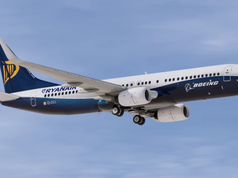Ryanair Boeing House 737-800 3D Model
