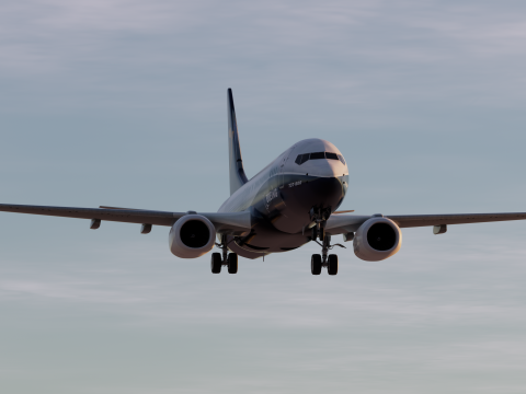 ライアンエアー ボーイング ハウス 737-800 3Dモデル