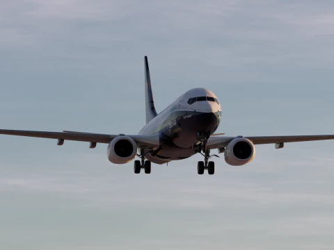 Ryanair Boeing House 737-800 3D Model