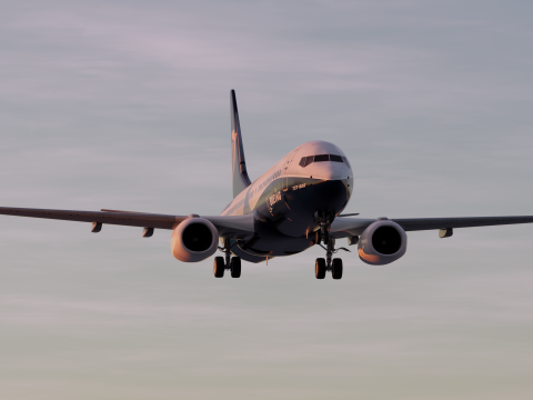 ライアンエアー ボーイング ハウス 737-800 3Dモデル