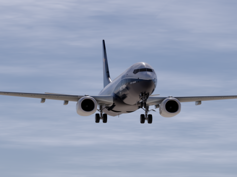 ライアンエアー ボーイング ハウス 737-800 3Dモデル