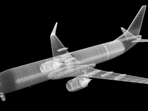 ライアンエアー ボーイング ハウス 737-800 3Dモデル