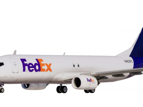 FedEx Ekspres Boeing 737-800 3D Model