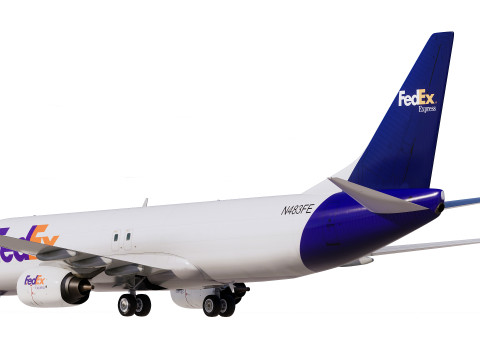 FedEx Ekspres Boeing 737-800 3D Model