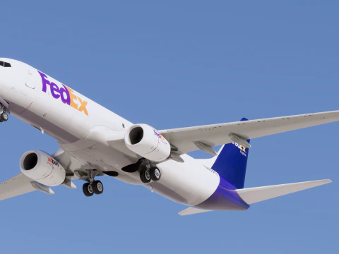FedEx Express Boeing 737-800 3D Model