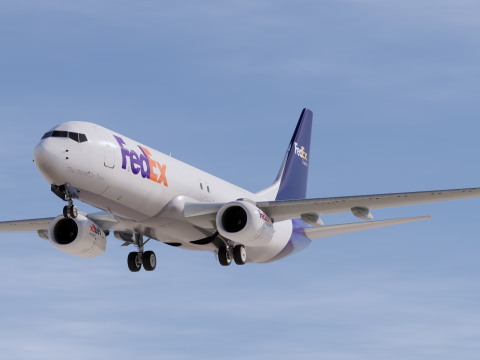 FedEx Ekspres Boeing 737-800 3D Model