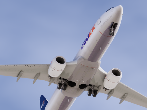FedEx Ekspres Boeing 737-800 3D Model