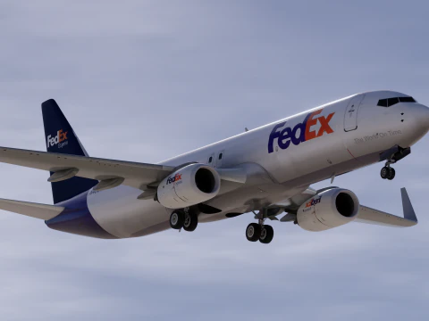 FedEx Express Boeing 737-800 3D Model
