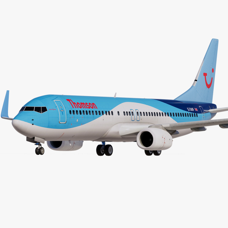 Thomson Boeing 737-800 Modelo 3D .c4d .max .obj .3ds .fbx .stl .blend
