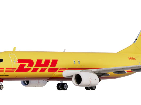 DHL Boeing 737-800 3D Model