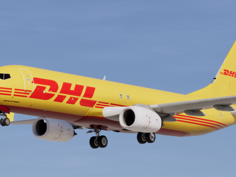 DHL Boeing 737-800 Modelo 3D