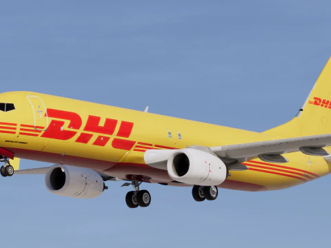 DHL Boeing 737-800 3D Model