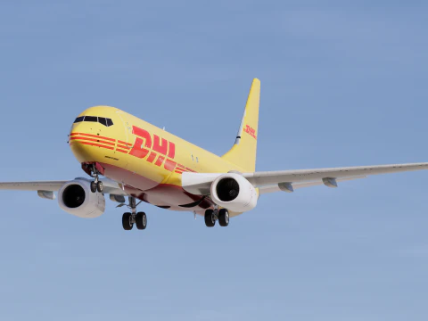 DHL Boeing 737-800 3D Model